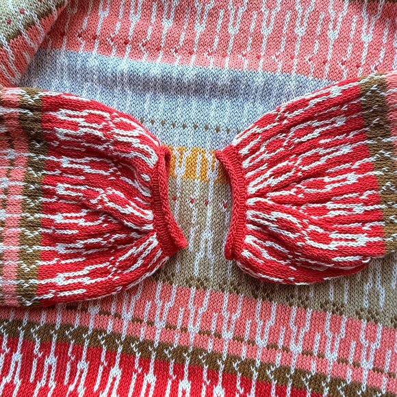 Sundance Sweater Womens XS Multicolor Linen Blend Boho Long Sleeve Stripe Knit - Picture 6 of 8